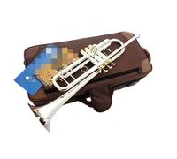 Tromba In Sib Strumento Musicale In Ottone Corpo Placcato Argento Chiave Laccata Dorata Tromba Di Qualità Con Bocchino