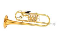 Tromba In Sib Valvola Rotante Tipo B Ottone Piatto Chiave Piatta Oro Strumento Tromba Professionale
