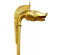 Tromba medievale celtico Deskford Carnyx in ottone massiccio calibro 18 - Completamente suonabile corno da guerra antico da 1,8 m - Strumento musicale gaelico romano vichingo - Decorazione per la casa