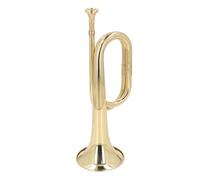 Tromba Militare Spagnola Tromba da Cavalleria in Ottone Tromba Dorata con Chiave C Strumento a Pipa per Musicisti Alle Prime Armi Altezza 34 Cm