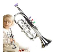 Tromba musicale simulata: tromba da 30 cm, strumento in , dispositivo melodia, guida educativa intricata che supporta la progressione tecnica estesa | compagno di t
