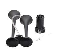 Tromba per auto a doppia tromba in acciaio inossidabile a basso e tono 12V compatibile con camion, automobili, motocicli, altoparlante per clacson(Voltage: 12V)