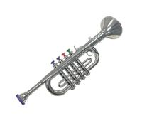 Tromba per bambini: giocattolo di simulazione di musicale da 4, strumento a per principianti, accessorio musicale educativo per l'apprendimento precoce, generatore di rumore