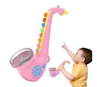 Tromba per bambini, musicale elettrico interattivo con luce e suono - Attività prescolari Strumento a tromba, educativo multifunzionale per clarinetto per ragazzi e ragazze