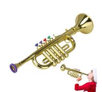 Tromba per bambini, Tromba per bambini | Tromba giocattolo musicale per bambini,Strumenti a fiato per bambini con 4 tasti colorati, trombe per giocattoli per l'educazione precoce con suono forte