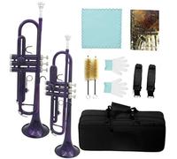Tromba Per Principianti Tromba In Sib Colorata Set Di Trombe In Ottone Standard Per Principianti Tromba Professionale Con Scatola(Set11)