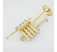 Tromba Per Principianti Tromba Professionale Alta In Sib Tromba Piccola Tromba In Ottone Con Superficie Laccata Oro Argento(Gold)