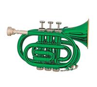Tromba Per Principianti Tromba Tascabile In Sib Con Tonalità Di Colore Verde Tromba Classica In Ottone
