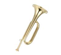Tromba Pipa in ottone con bocchino adatta per ottoni della banda scolastica dell'orchestra di cavalleria