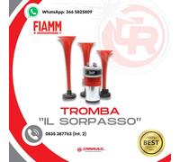 Tromba Pneumatica Suono Il Sorpasso Auto 12v 3 Cornetti Fiamm trombe Anni ‘60