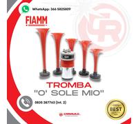 Tromba Pneumatica Suono O' Sole Mio, Auto 12v 5 Cornetti Fiamm trombe canzone
