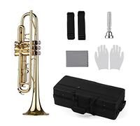 Tromba principianti B Tromba Dello Studente Standard BB Tromba BB Tromba In Ottone Oro Tromba Con Cinghie Per Custodia Per Custodia 7C Guanti Da Boscaglia Panno Di Pulizia Tromba Professionale
