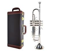 Tromba principianti BB Tromba Argento Placcato Strumenti Musicali Profesional Trombe Accessori Bocchino Caso Incluso Caso Tromba Professionale