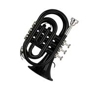 Tromba Principianti Mini Tromba BB Tone Strumento In Ottone Nero Portatile