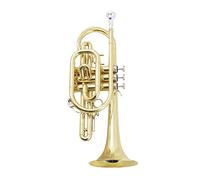 Tromba principianti Piccolo Corpo Tubo In Ottone Professionale In Cornetto In B Laccata Piana Oro Tre Key Cornet Tromba Professionale