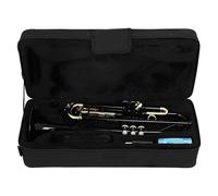 Tromba Principianti Set Di Tromba Standard In Sib Nera Per Principianti Di Strumenti In Ottone Incluso Bocchino 7C Ecc.(Trumpet set)
