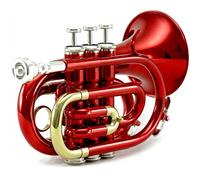 Tromba principianti Strumento Del Vento Di Tone Tone Tone Tone Tone Pocket Pocket BB BB Tromba Professionale (Color : Crimson)