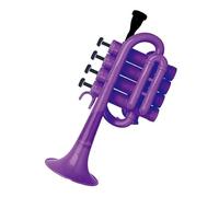 Tromba Principianti Tromba In Plastica Con Chiave In Si Bemolle Strumento Di Ottone Professionale Per Principianti Giallo Blu E Viola.(Quiet purple)