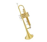 Tromba Principianti Tromba In Si Bemolle In Ottone Nichelato Strumento A Fiato Laccato Oro Per Test Di Prestazione Professionale(Gold)