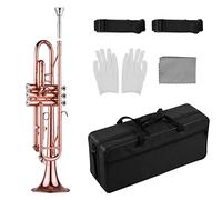 Tromba principianti Tromba Standard BB BB Con Cinghie Con Custodia Rigida Guanti Per Bocchino Panno Per La Pulizia Dei Principianti Degli Studenti Tromba Professionale (Color : 3/4)