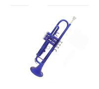 Tromba professionale Abito blu con accessori tromba squisita scatola per strumenti in ottone bocchino corno in si bemolle