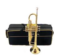 Tromba professionale Borsa da performance per tromba a tre toni tromba piatta tromba dorata tromba piatta