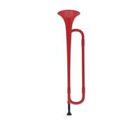 Tromba professionale Corno rosso per giovani Tromba in plastica in si bemolle Corno di carica per studenti giovani pionieri