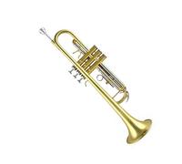 Tromba professionale Corpo del tubo standard per tromba in rame bianco con variazione di intonazione Tromba bicolore laccata oro