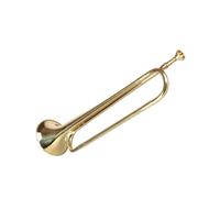 Tromba professionale È possibile suonare lo strumento in ottone con corno a carica piatta in tromba laccata oro si