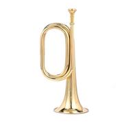 Tromba professionale Il bocchino ordinario per corno Stride viene fornito con guanti di seta rossa tromba strumento tromba in ottone