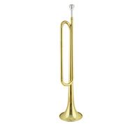 Tromba Professionale In Ottone Con Carica Corno Giovanile, Lacca Dorata, Che Suona Uno Strumento Generale A Tromba