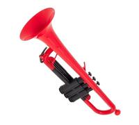Tromba professionale Rosso Professionale che suona lo strumento in ottone di plastica B tromba piatta Esame di grado principiante