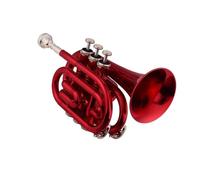 Tromba professionale Strumento a fiato in ottone piatto in Sib tromba tascabile rossa nuova