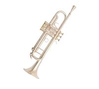 Tromba professionale Strumento a tromba a tromba in si bemolle a tre note placcato in argento per principianti e prestazioni professionali