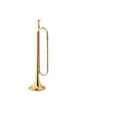 Tromba professionale Strumento a tromba di base laccato in oro con bocchino salva-manodopera 7C. Tromba in Si bemolle per principianti