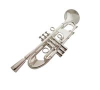 Tromba professionale Strumento a tromba in si bemolle per principianti per imparare la tromba placcata in argento per suonare in una band per adulti
