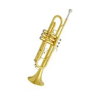Tromba professionale Strumento a tromba oro argento si bemolle corno a tre toni rame pieno lacca oro