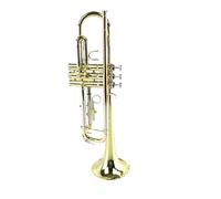 Tromba professionale Strumento a tromba tritonale a tre colori in si bemolle con superficie dorata