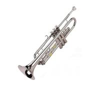 Tromba professionale Strumento in ottone a tre toni per tromba in Sib Si bemolle con custodia rigida, panno per bocchino e guanti
