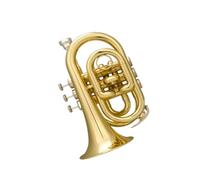 Tromba professionale Strumento in ottone con cornetta tascabile piatta tromba portatile in Si