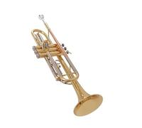 Tromba professionale Strumento musicale tricolore in si bemolle per studenti delle scuole elementari principianti e adulti trombe
