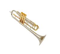 Tromba professionale Strumento professionale in ottone Sib piccolo in ottone placcato argento con ugello
