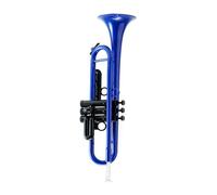 Tromba professionale Strumento tromba in plastica blu B piatto per principianti studenti professionisti generali da suonare