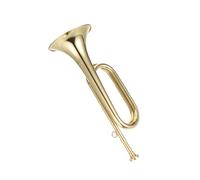 Tromba professionale Tromba adatta per banda scolastica tromba da cavalleria in ottone con corno in ottone con bocchino