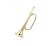 Tromba professionale Tromba da cavalleria Tromba in ottone con bocchino Strumento in ottone adatto per banda scolastica Banda di cavalleria