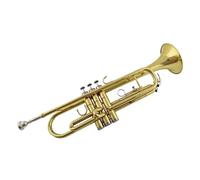 Tromba professionale Tromba dorata tipo performance alta con tromba piatta a tre toni per principianti