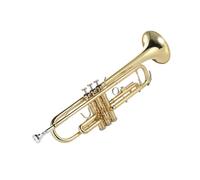 Tromba professionale Tromba in Sib Si bemolle bocca piatta in ottone placcato oro strumento squisito e durevole con valvola del bocchino