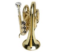 Tromba professionale Tromba tascabile formato palmare mini tromba tascabile formato palmo in Sib tromba dorata misura palmo