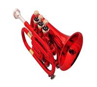 Tromba professionale Tromba tascabile rossa formato palmo Mini tromba tascabile formato palmo in Sib