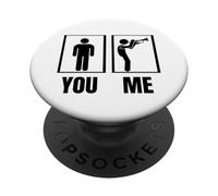 Tromba Proud Funny Men Trombettista PopSockets PopGrip Adesivo
